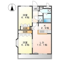 亀山駅 徒歩14分 2階の物件間取画像